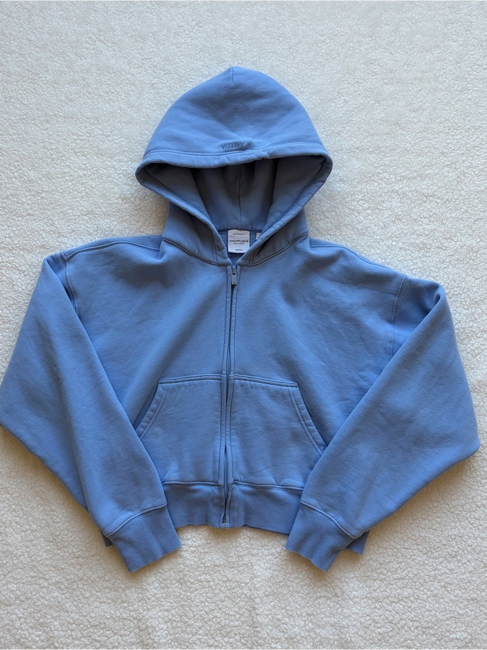 Aritzia Cozy Sweatfleece Boyfriend Zip